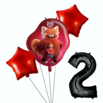 BalloonyFly Turning Red Balloons Decoration,Birthday Party Supplies,Tableware