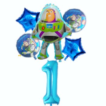 BalloonyFly ship today,Buzz LightYear Mylar Balloons,Toy Story Decoration Balloons Bouquet,Birthday Buzz Lightyear Galaxy Party