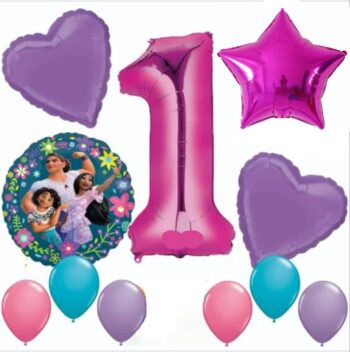BalloonyFly Encanto Birthday Mirabel,Madrigal,Isabela,Dolores,Pepa,Antonio,Bruno,Party Supplies,Tableware,Balloon,Plates,Birthday Decoration,cake,piñata