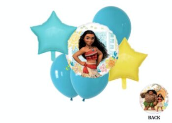 BalloonyFly princess,Moana,Balloons,Maui,Birthday,Party,Girl,Boy,Decoration,Princess,Mulan,Theme,Ideas,stars,mylar,helium,latex,ship today, best seller