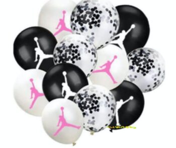 BalloonyFly Jordan Balloons,birthday party theme, favors,sports,gaming,decoration,boy and girls,supplies,Jordan, basketball, sports, games