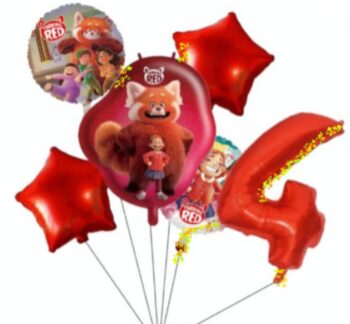 BalloonyFly Turning Red Balloons Bouquet,Birthday Party Supplies,Tableware,Decoration,Party Gift