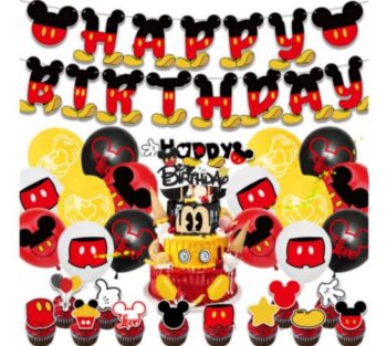 BalloonyFly Mickey Mouse,birthday,balloons,Party,bouquet,decorations,latex,Minnie,tableware,cake toppers,banner,helium,latex,cupcake,boys,girls,magic