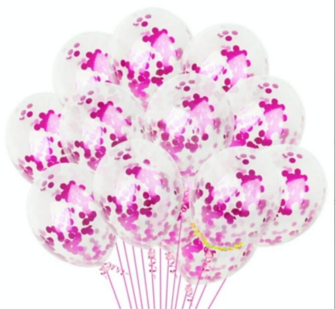 BalloonyFly hot pink,Confetti,balloons,Birthday,Party,Theme,Decoration,Girl,Favors,Hot Pink,supplies,Pink decoration,pink,costume,confetti,helium,party
