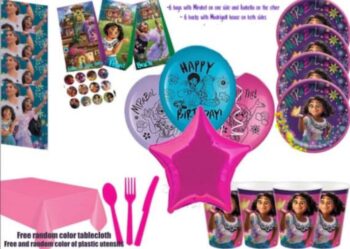 BalloonyFly Encanto,Mirabel,Madrigal,Birthday,Party,Flavors,Tablecloth,Napkins,Cups,Bags,Plates,Theme,Balloons,Toddler,Girl,Decoration,piñata,characters