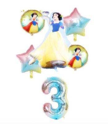 BalloonyFly Snow white birthday, ship today Princess,Balloons,Girl,Toddler,Supplies,Party,Items,Theme,Snow White decoration party