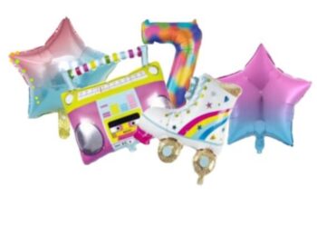 BalloonyFly ship today,Radio Balloons,Skates Balloons,Birthday,Party Theme,Summer Party Theme,Favors,Sports,Music