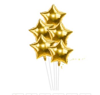BalloonyFly Gold,stars,helium,foil,balloons,Twinkle Twinkle Little Star,Gold Star Balloons,20 inches,Party Balloons,Gold Star Balloons,helium,foil