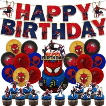 BalloonyFly SpiderMan Balloons,Birthday SpiderMan,Tableware,Bouquet,Decoration,Birthday Party Supplies
