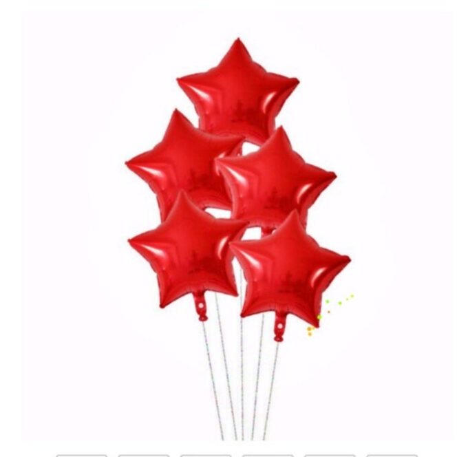 BalloonyFly ship today,Twinkle Twinkle Little Star,Red Star Balloons,20 inches,Party Balloons,Red Star Balloons