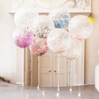 BalloonyFly ship today,Confetti Silver,Gold,Rose Gold,Red,Multicolor confetti balloons,Confetti Silver Balloons,Latex balloons,wedding,balloons,party