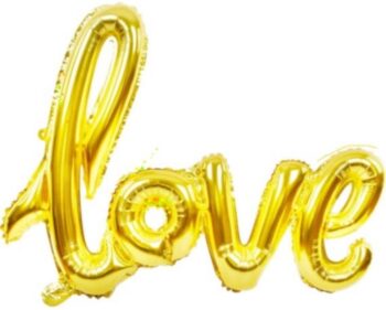 BalloonyFly ship today,40 inches Gold Love Balloons,Love Banner,Married,Engagement, Gold Decoration Balloons,Valentines,Birthday Girlfriend