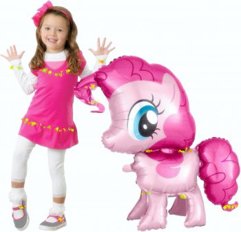 BalloonyFly 43 inch tall BIG Pinkie Pie Floor Balloon,My little Pony,birthday,Decoration,Party Supplies,Tableware,mylar,foil,horse,pink,girl,ship today