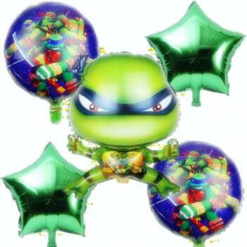 BalloonyFly Ninja Turtles,Boys and Boy Ninja Turtles Birthday,Theme,Decoration,Party,Gift,super hero,baby Ninja Turtles, Green Birthday Party