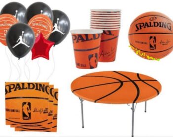BalloonyFly Jordan Birthday Decoration,Basketball Birthday Set,Balloons,Table Cover,Napkins,Plates,Girl,boy,Jordan Balloons,Party Theme