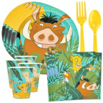 BalloonyFly Lion King,animal,Birthday,Party,Supplies,Toddler,Boy,Tableware,Napkins,Cups,Plates,Simba,Decoration,Gift,Zoo,Boy,Girl,table cover,ship today