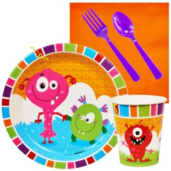 BalloonyFly Monster,Birthday,Party,Theme,Tableware,Decoration,Toddler,Boy,Girl,Plates,Napkins,Cups,Items,Accesories,cake,celebration,balloons,banners