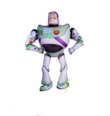 BalloonyFly Giant Buzz Lightyear Balloon,Airwalker, Air filler Toy Story Birthday Decoration,Tableware,Buzz Lightyear Big Balloon