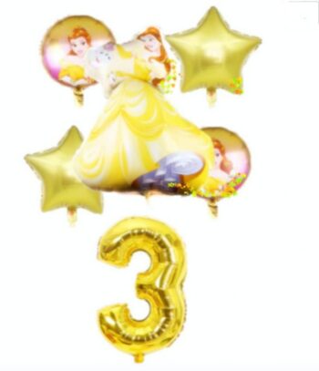 BalloonyFly ship today,Beauty and the best birthday,Princess,Balloons,Girl,Toddler,Supplies,Party,Items,Theme,belle decoration party