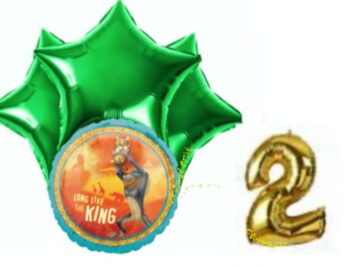 BalloonyFly ship today,Lion King,Stars,foil,latex,supplies,custom,costume,outfit,party,green,blue,gold, tableware, party,theme,set,birthday,balloons