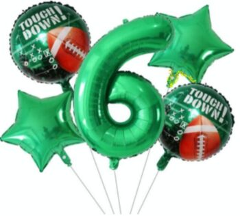 BalloonyFly ship today,Football Balloons,Sports Balloons,Decoration,Party Theme,Birthday Sports,american football, ball, foil, happy birthday, boy,