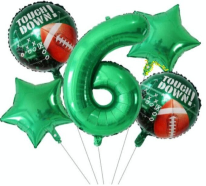 BalloonyFly ship today,Football Balloons,Sports Balloons,Decoration,Party Theme,Birthday Sports,american football, ball, foil, happy birthday, boy,
