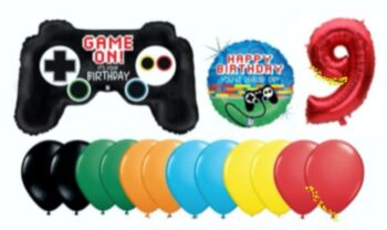 BalloonyFly ship today,Gamers,Girl or Boy,Birthday Gamers Balloons,Decoration,Theme,Party Favor,Controller Balloon,Unisex