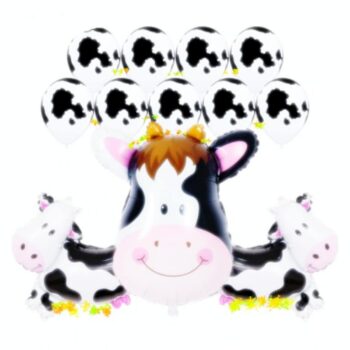 BalloonyFly ship today,cow birthday,Zoo,Balloons,Girl,Toddler,Supplies,Party,Items,Theme,cow animal decoration party,cow farm, farm, mu, cow