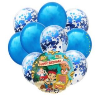 BalloonyFly ship today,jake and the never land pirates,latyex,balloons,bouquet,birthday,custom,costume,outfit,supplies,theme,set,tableware