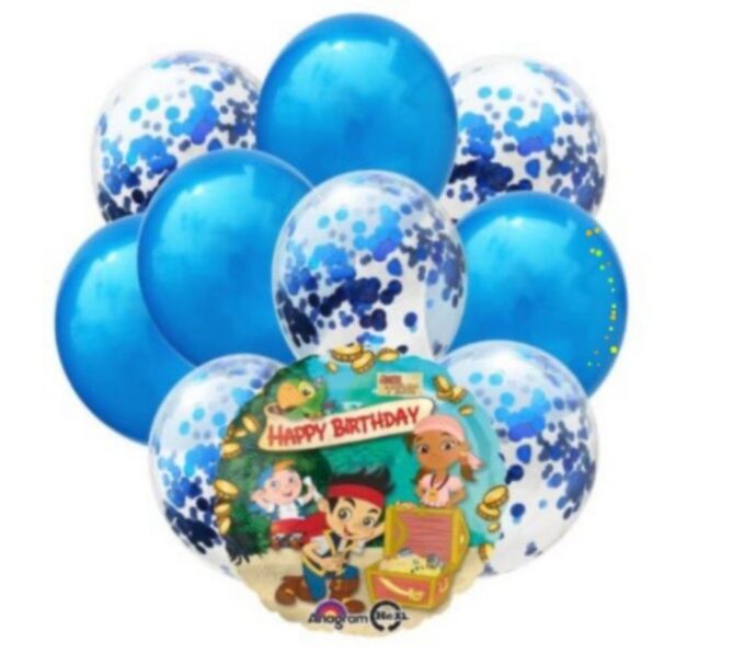 BalloonyFly ship today,jake and the never land pirates,latyex,balloons,bouquet,birthday,custom,costume,outfit,supplies,theme,set,tableware