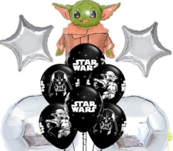 BalloonyFly ship today,The Mandalorian Balloons,Baby Yoda Birthday,Yoda Party supplies,Balloons Baby Yoda,Items,Ideas,Decoration