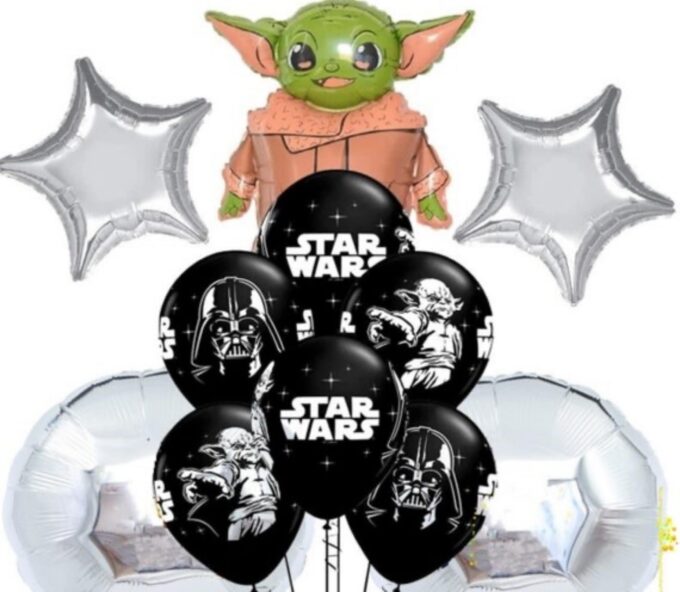 BalloonyFly ship today,The Mandalorian Balloons,Baby Yoda Birthday,Yoda Party supplies,Balloons Baby Yoda,Items,Ideas,Decoration