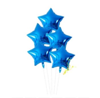 BalloonyFly ship today,Twinkle Twinkle Little Star,Blue Star Balloons,20 inches,Party Balloons,Blue Star Balloons