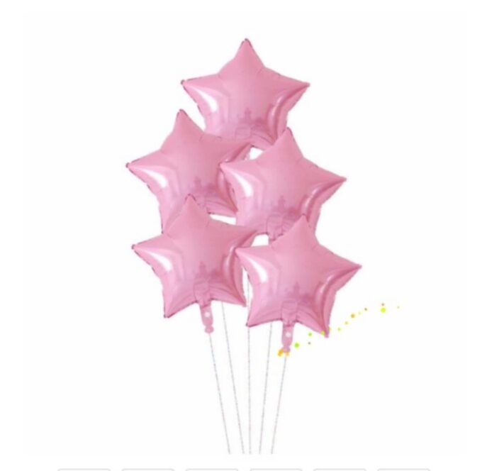 BalloonyFly Stars,pink,foil,helium,Twinkle,Little,Star,Balloons,18 inches,Party,decoration,bouquet,celebration,wholesale,baby shower,revel,gender,teen