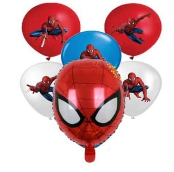 BalloonyFly Spiderman,superhero,Balloons,Bouquet,Birthday,Decoration,Party,Boy,latex,helium, cake,foil,red,bouquet,spider,super power,web,celebration