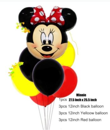 BalloonyFly ship today,Minnie First Birthday,Minnie Party Balloons,Minnie Birthday Decoration,Baby Minnie Birthday Supplies,Flavors