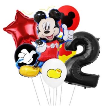 BalloonyFly Mickey Mouse,Balloons,Decoration,Birthday,Party,Supplies,Bouquet,foil,helium,cake, stars,minnie,disney,first,baby,minnie,latex,celebration