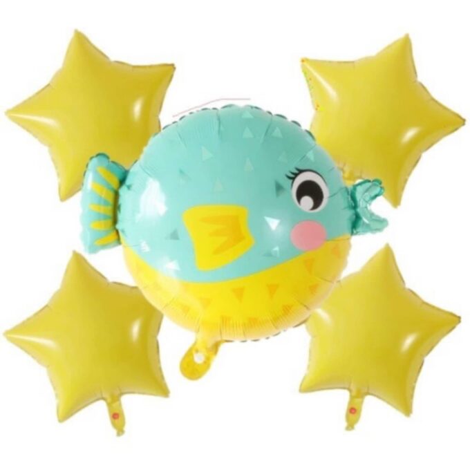 BalloonyFly ship today,Fish Birthday Party Decoration,Fish Balloons Birthday Party,Fish Birthday Boy Party, Fish Favors Party