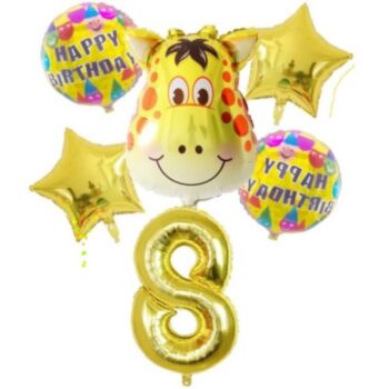 BalloonyFly ship today,Giraffe Birthday Party Decoration,Giraffe Balloons Birthday Party,Giraffe Birthday Boy Party,Baby Cow Favors Party,animals.zoo