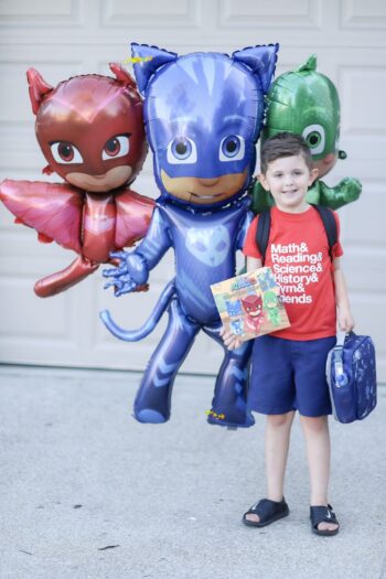 BalloonyFly PJ Masks,Airwalker,50 Inch tall,Balloons,theme,Birthday,Theme,Decoration,Party,Gift,cake,supplies,Gecko,Owlette,Cat Boy,superhero,