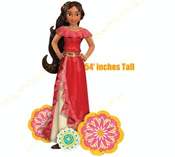 BalloonyFly Giant Ready to Ship Elena of Avalor Balloon,Birthday Party Princess Air Walks Balloons,Girl and Toddler Elena Birthday Balloons Decoration