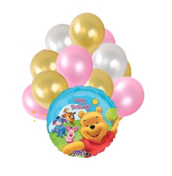 BalloonyFly Winnie The Pooh balloon, latex,foil,bouquet,theme,Birthday,Decoration,Party,Gift,baby,ready to ship, exclusive,helium,tiger,animals,disney