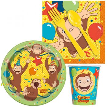 BalloonyFly curious George, monkey,theme, Birthday,Theme,Decoration,Party,Gift,baby ,Birthday Party, ship today, balloons, supplies, tableware, latex