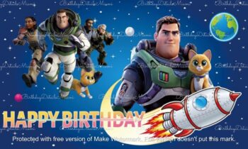 BalloonyFly Lightyear, Banner, birthday, happy birthday, theme, set, decorations, part, Disney, Buzz Lightyear, Toy Story, bouquet, tableware