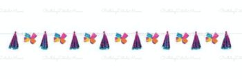 BalloonyFly Jojo Siwa, banner, Tassels, birthday, party, tableware, supplies, theme, set, party, birthday party, girl, latex, foil, pastel, rainbow