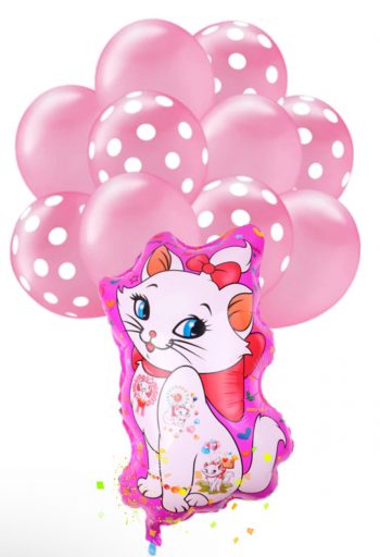 BalloonyFly Cat Birthday Party Theme,Girl,Baby,Toddler,Minnie and Friends Party,Duck,Donald Duck,Decoration,Balloons,Plates,Napkins