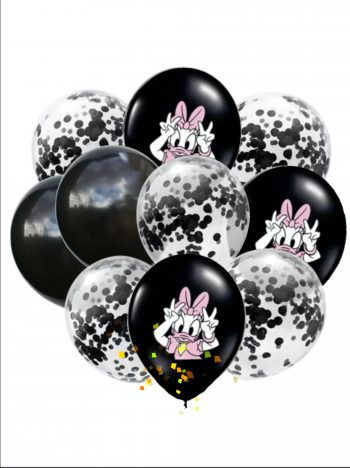 BalloonyFly Daisy Birthday Party Theme,Girl,Baby,Toddler,Minnie and Friends Party,Duck,Donald Duck,Decoration,Balloons,Plates,Napkins
