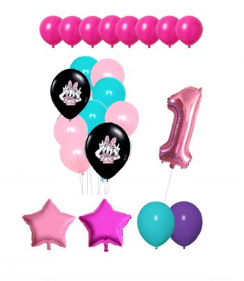 BalloonyFly Daisy Duck,donal duck,Balloons,Birthday,Daisy,Duck,Donal, Duck,Disney,Party,decoration,Theme,Costume,Pink,Party,latex