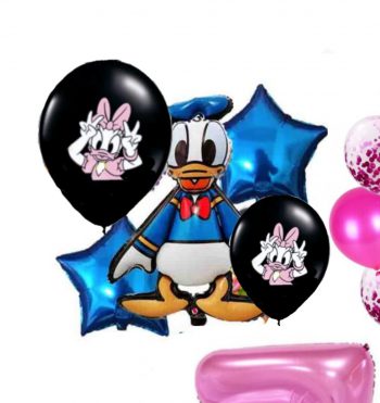 BalloonyFly Donald Duck,Daisy,Donal,Balloons,Set,Mickey,friends,balloons,bouquet,Birthday,Tableware,Decoration,Party,Theme,helium,foil,latex,boy,girl