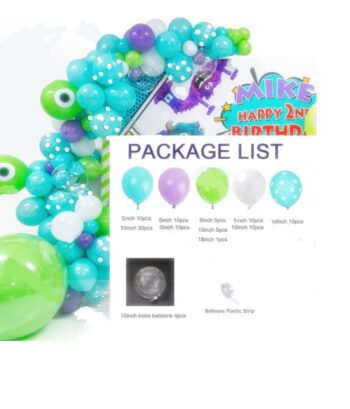 BalloonyFly Monster Inc,Balloons,Birthday,Bouquet,Boy,girls,Decoration,Sulley,Sullivan,Mike,James P.,Decoration,Tableware,Theme,Monter university,